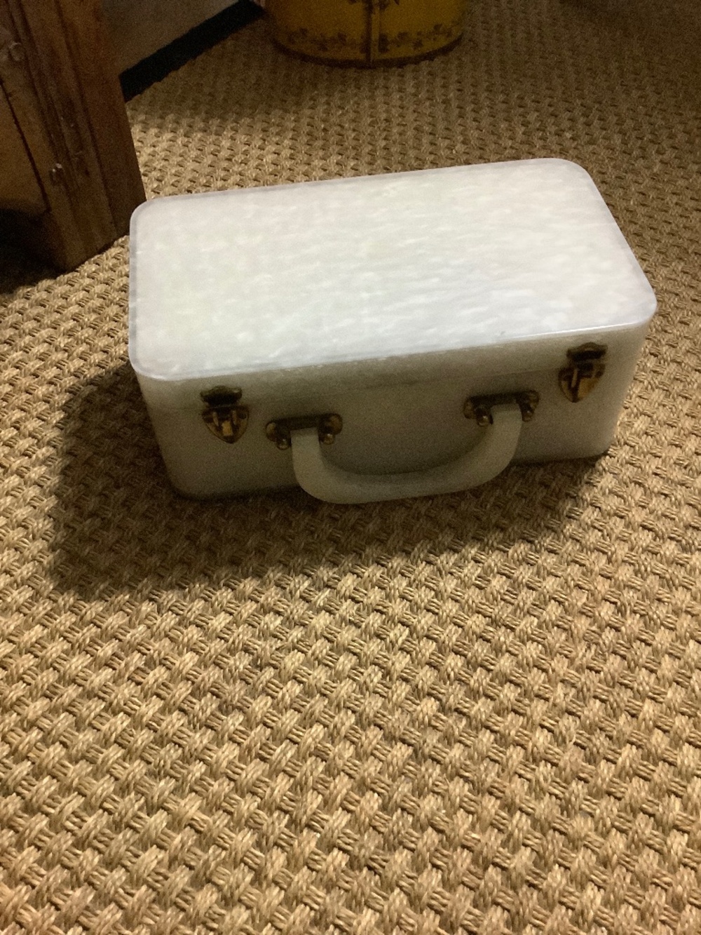 Vintage Lucite Willardy Original of New York Mini Suitcase Jewelry Case